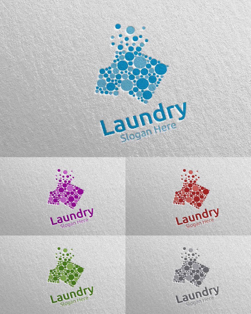 Template #111598 Hangers Washing Webdesign Template - Logo template Preview