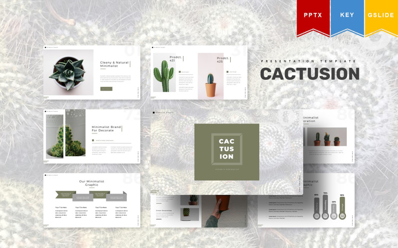 Cactusion | PowerPoint template PowerPoint Template
