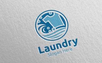 Laundry Dry Cleaners 2 Logo Template