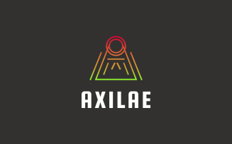 Letter A Line Gradient - AXILAE Logo Template