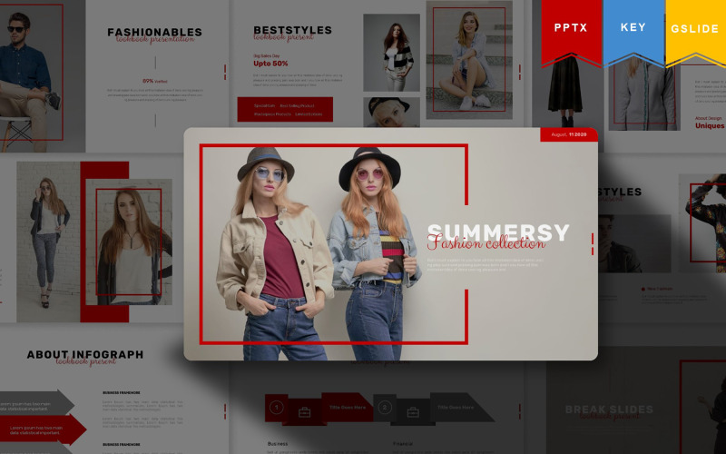 Summersy | PowerPoint template PowerPoint Template