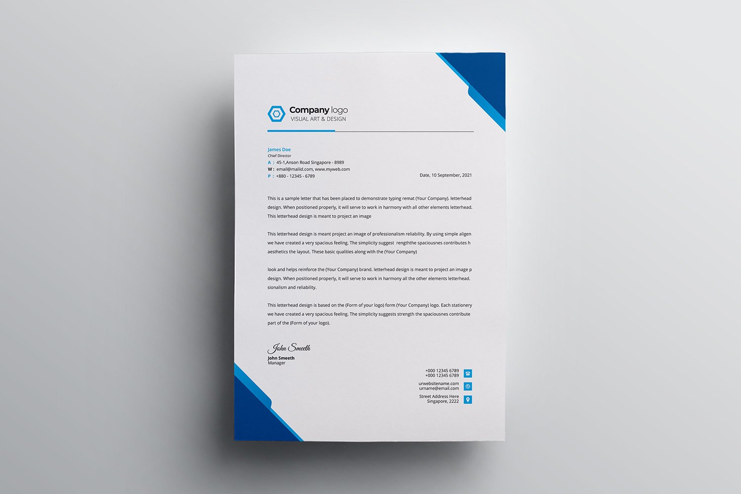 Kit Graphique #111624 Letter Corporate Divers Modles Web - Logo template Preview