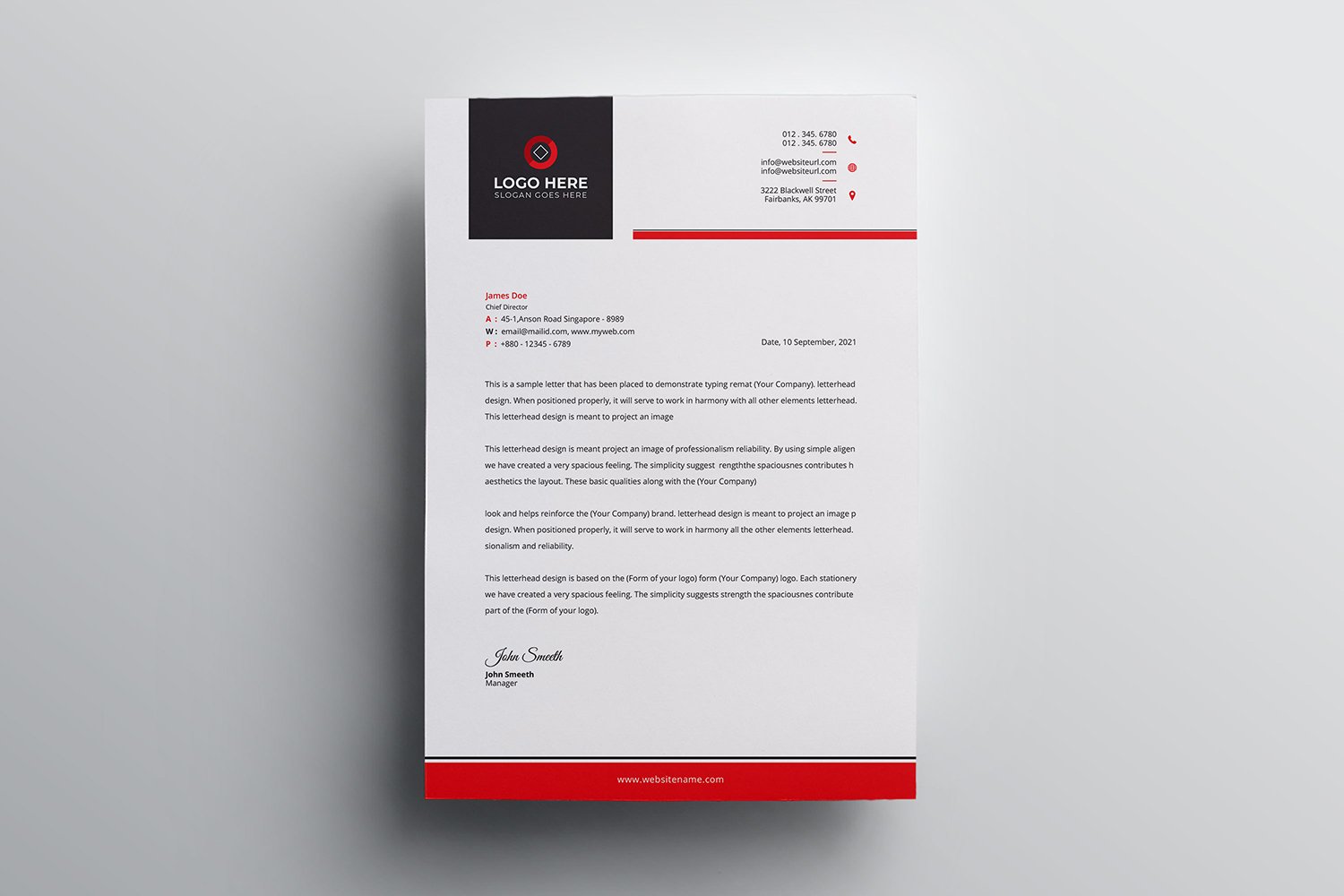 Kit Graphique #111642 Letter Corporate Divers Modles Web - Logo template Preview