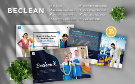 Beclean - Cleaning Services Business Google Slide