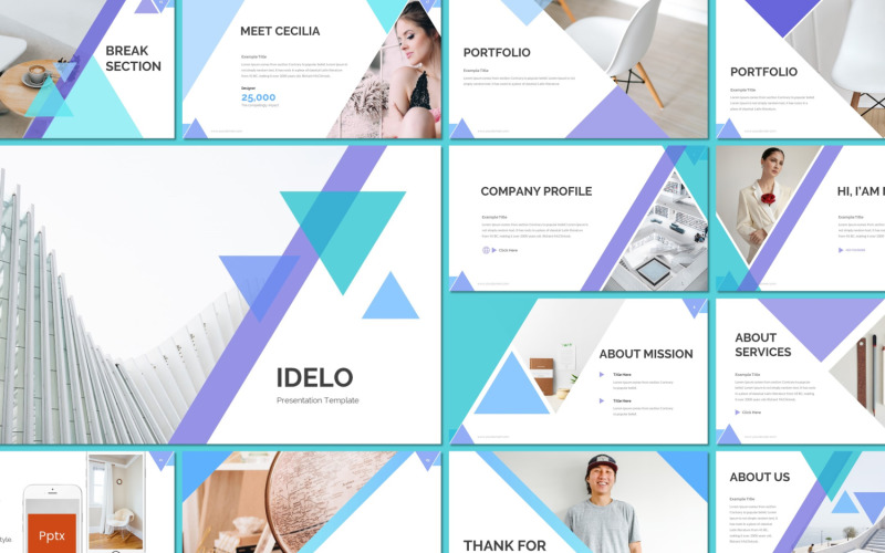 Idelo PowerPoint template PowerPoint Template