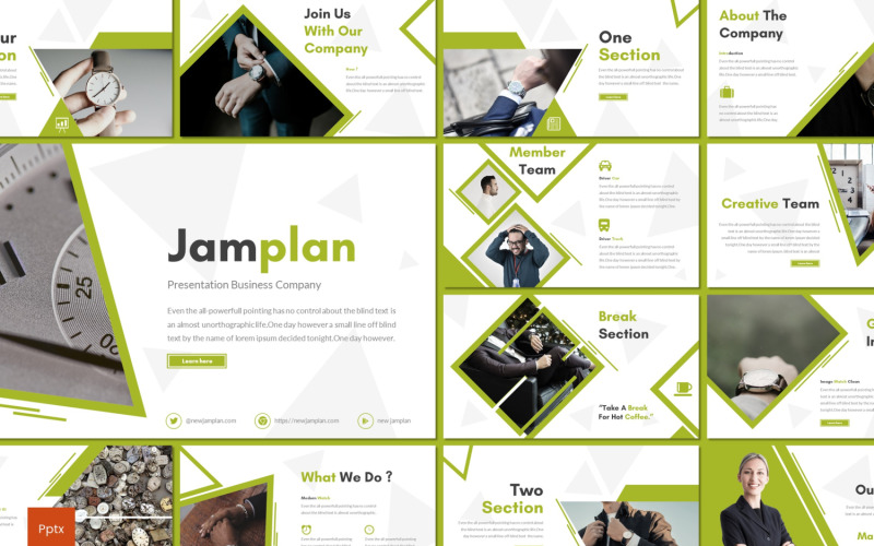 Jamplan PowerPoint template PowerPoint Template