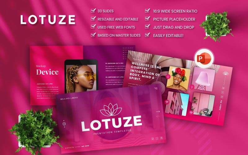 Lotuze - Creative Business PowerPoint template PowerPoint Template