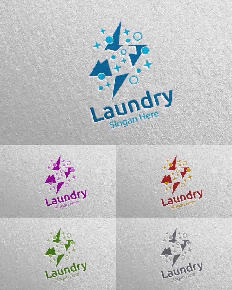 Template #111948 Hangers Washing Webdesign Template - Logo template Preview