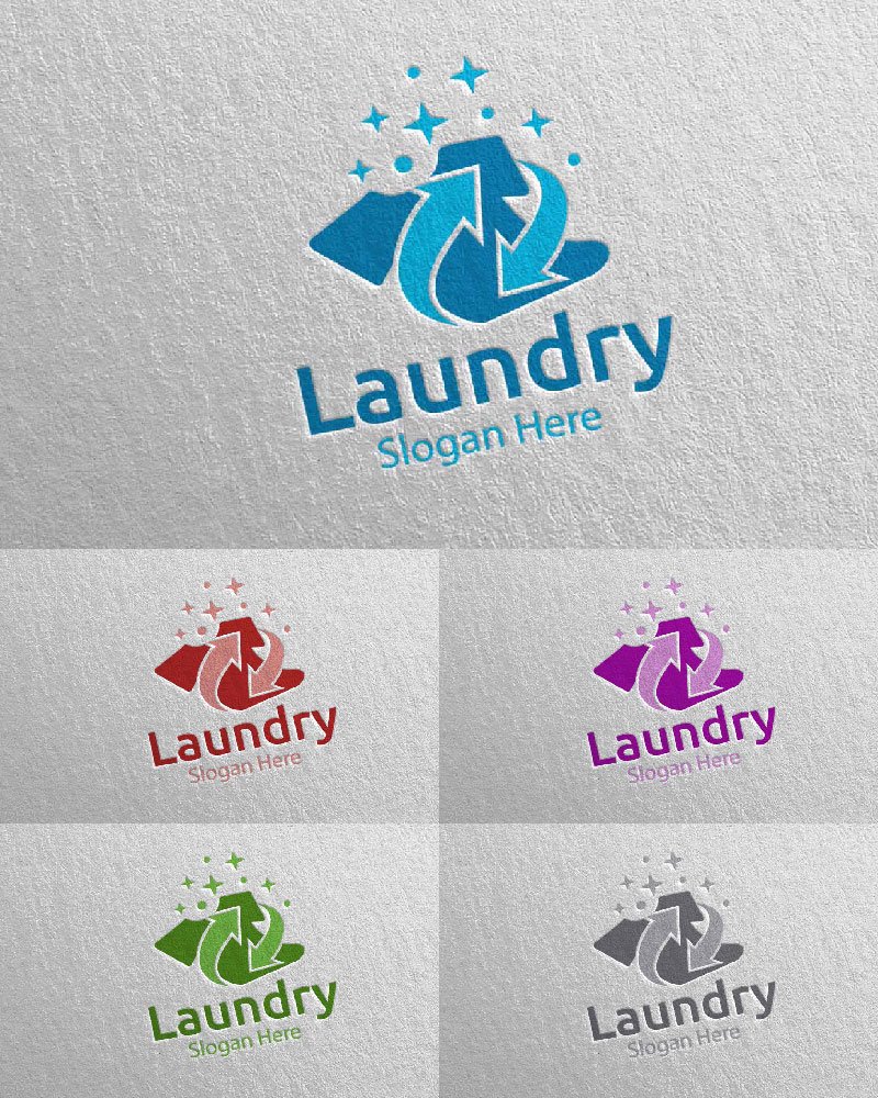 Template #111949 Hangers Washing Webdesign Template - Logo template Preview