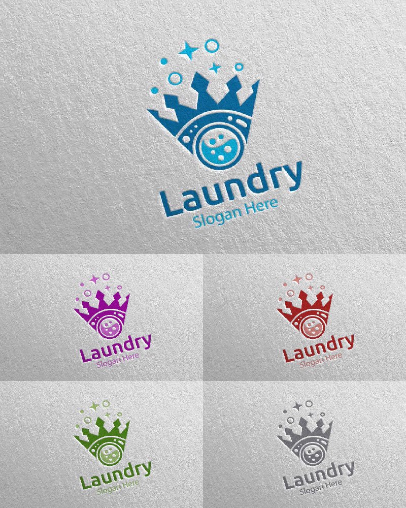 Template #111950 Hangers Washing Webdesign Template - Logo template Preview