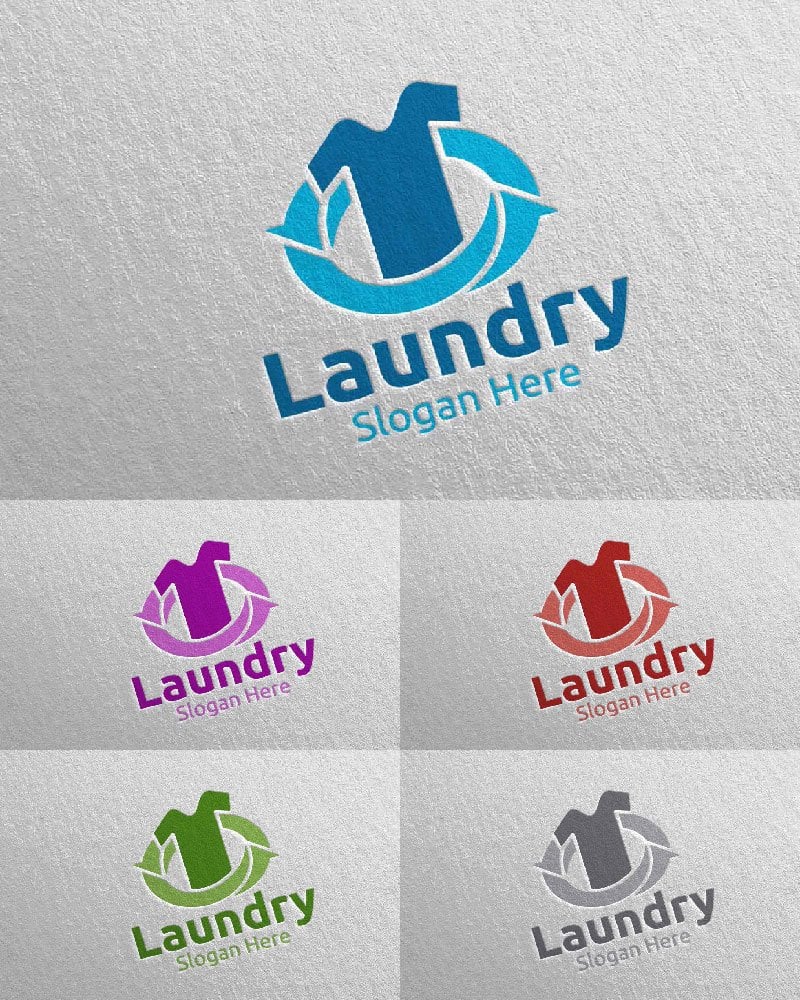 Template #111953 Hangers Washing Webdesign Template - Logo template Preview