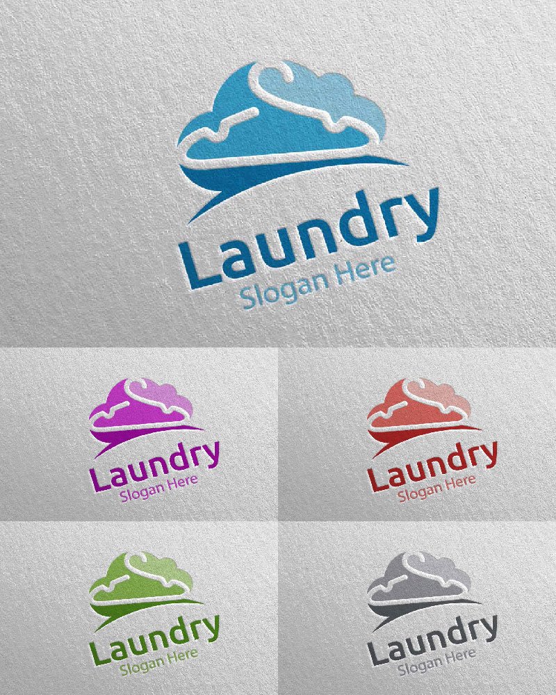 Template #111954 Hangers Washing Webdesign Template - Logo template Preview