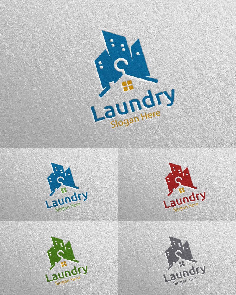 Template #111955 Hangers Washing Webdesign Template - Logo template Preview