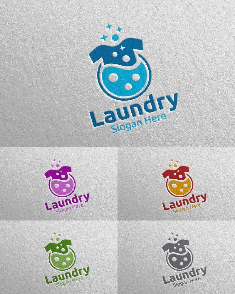 Template #111962 Hangers Washing Webdesign Template - Logo template Preview