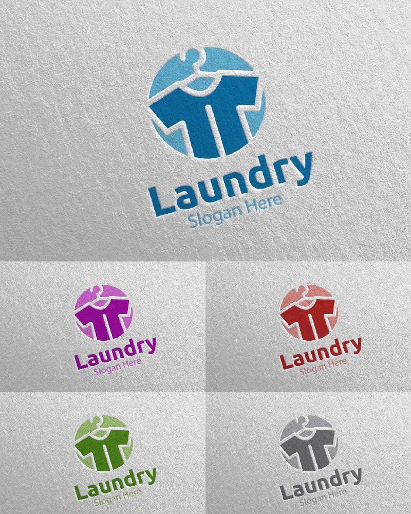 Template #111966 Hangers Washing Webdesign Template - Logo template Preview