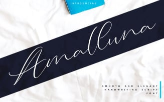 Amalluna | Handwritting Cursive Font