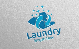 Laundry Dry Cleaners 23 Logo Template