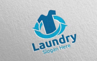 Laundry Dry Cleaners Logo Template
