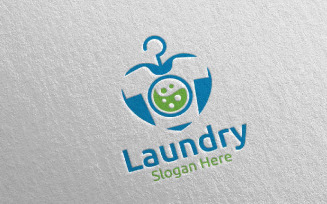 Love Laundry Dry Cleaners 11 Logo Template
