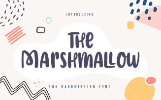 The Marshmallow | Fun Handwritten Font