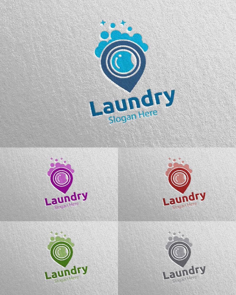 Template #112023 Hangers Washing Webdesign Template - Logo template Preview