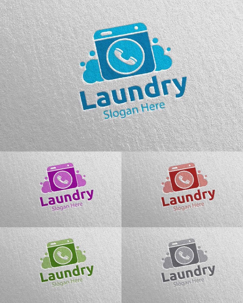 Template #112025 Hangers Washing Webdesign Template - Logo template Preview