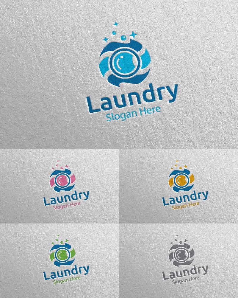 Template #112027 Hangers Washing Webdesign Template - Logo template Preview