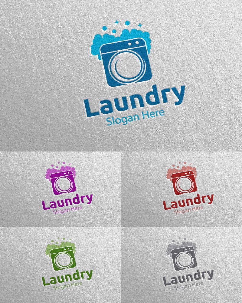 Template #112028 Hangers Washing Webdesign Template - Logo template Preview