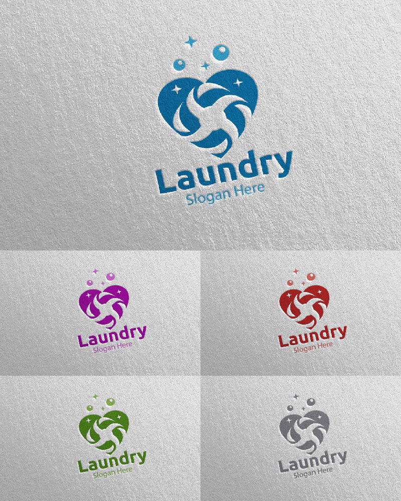 Template #112032 Hangers Washing Webdesign Template - Logo template Preview