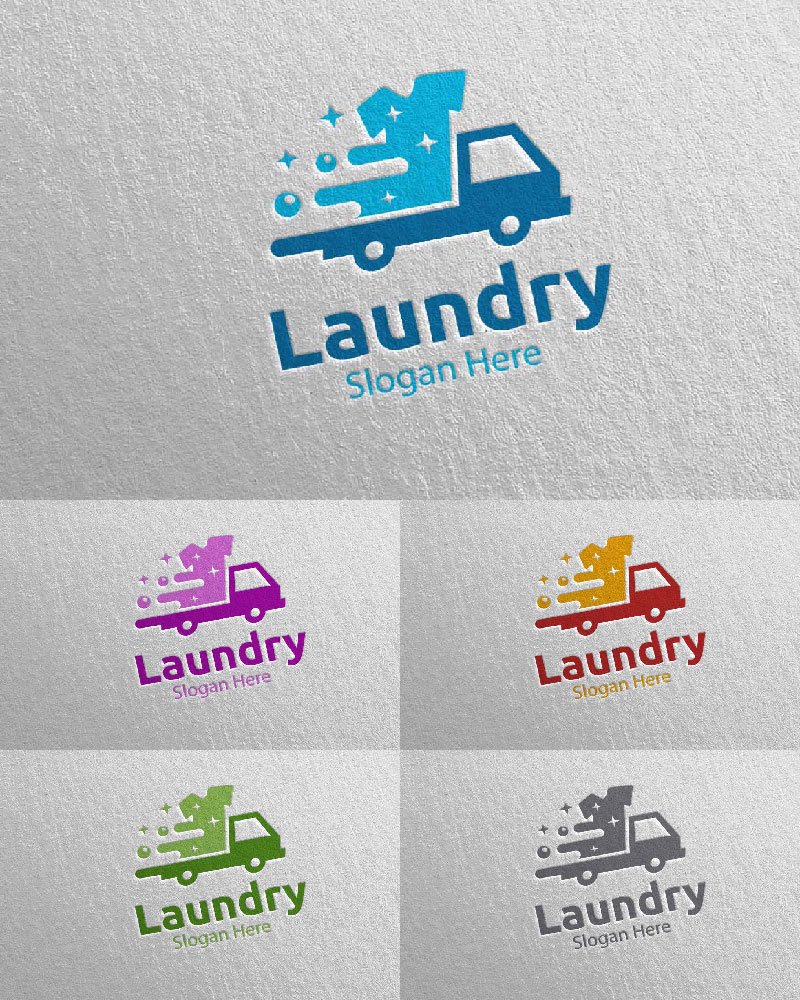 Template #112037 Hangers Washing Webdesign Template - Logo template Preview