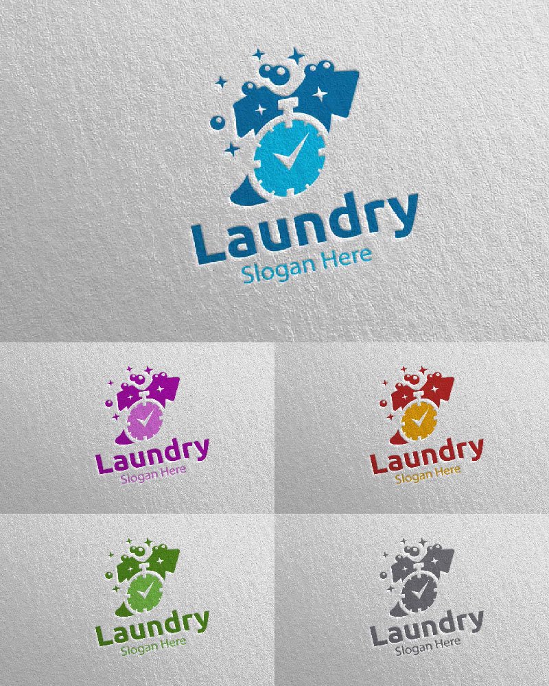 Template #112038 Hangers Washing Webdesign Template - Logo template Preview