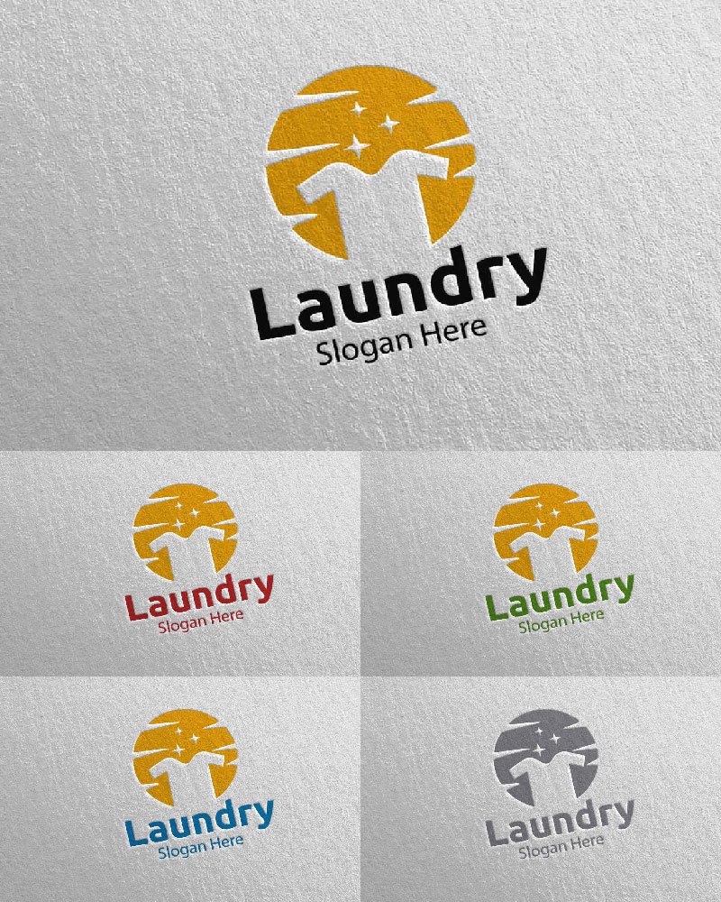 Template #112040 Hangers Washing Webdesign Template - Logo template Preview