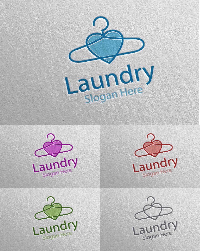 Template #112041 Hangers Washing Webdesign Template - Logo template Preview