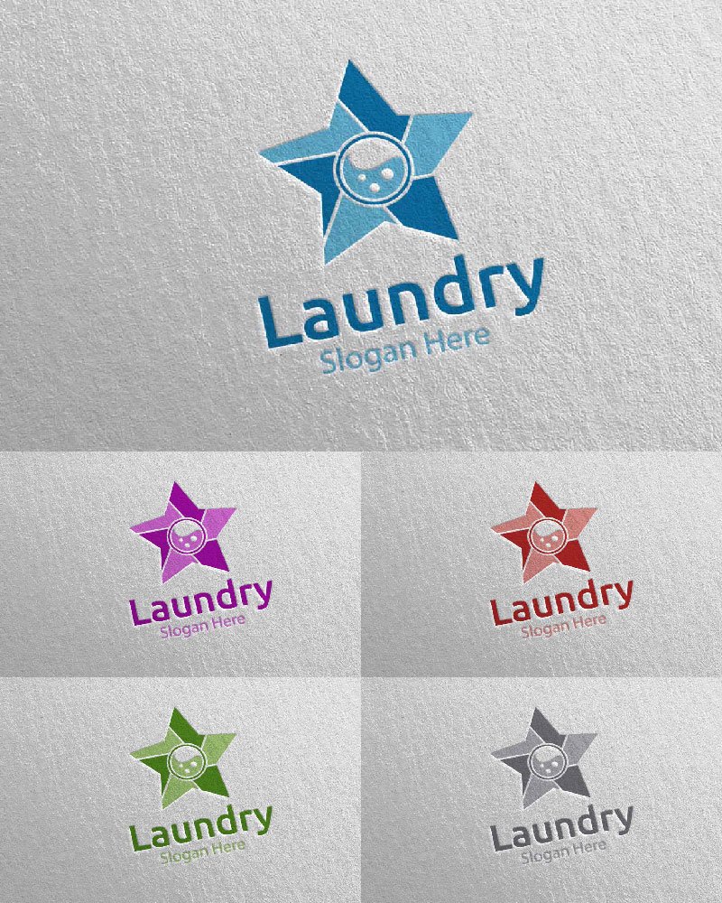 Template #112042 Hangers Washing Webdesign Template - Logo template Preview