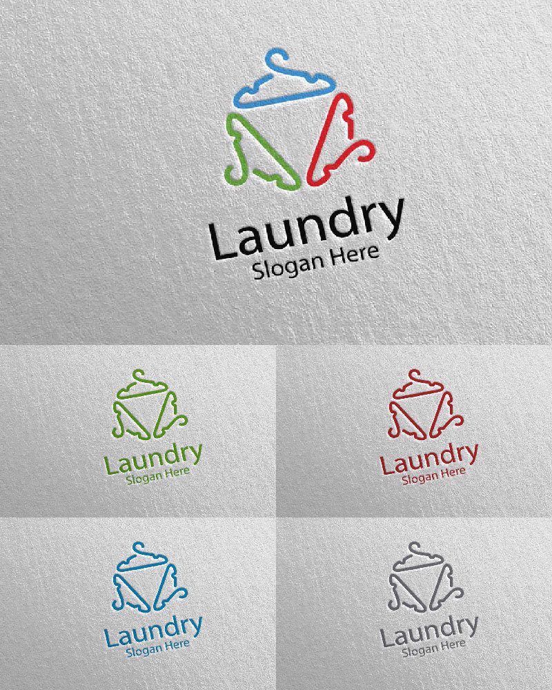 Template #112044 Hangers Washing Webdesign Template - Logo template Preview