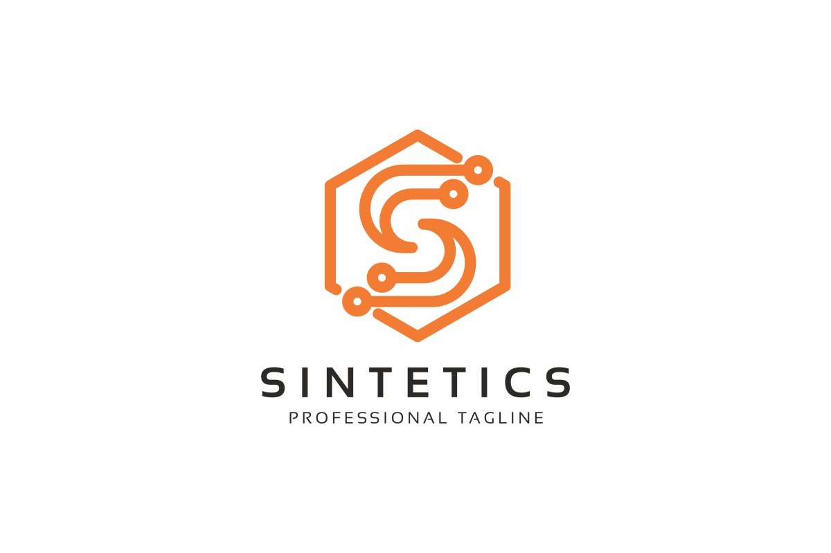 Template #112061 Curved Letter Webdesign Template - Logo template Preview