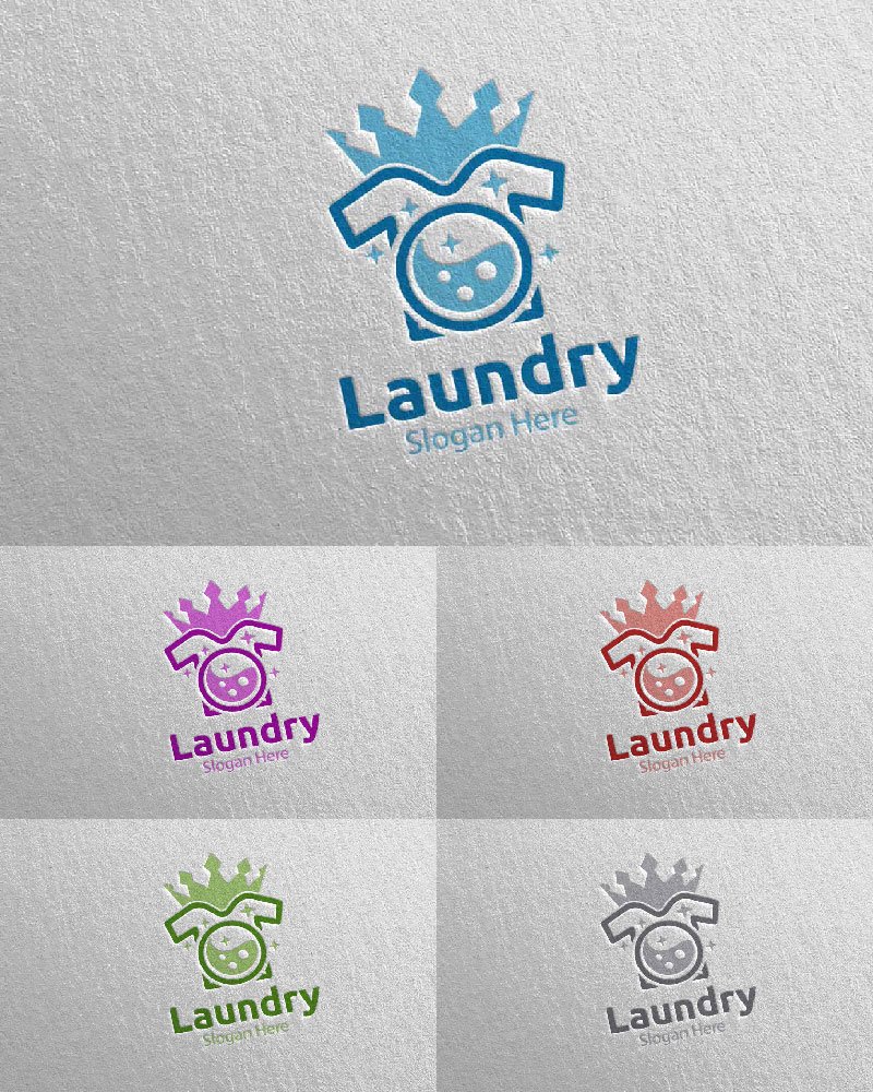 Template #112075 Hangers Washing Webdesign Template - Logo template Preview