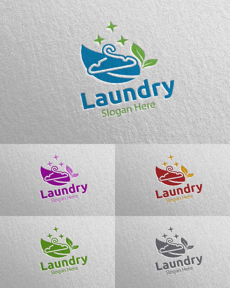 Template #112081 Hangers Washing Webdesign Template - Logo template Preview