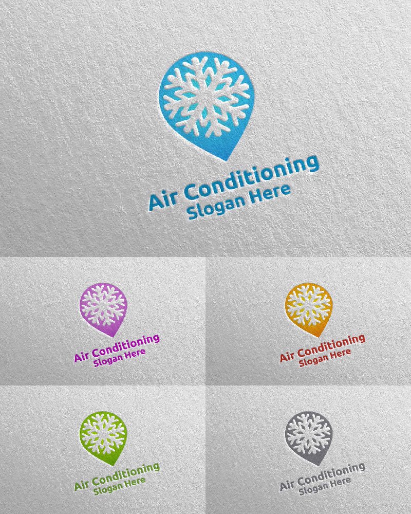 Template #112084 Air Conditioning Webdesign Template - Logo template Preview