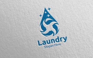 Laundry Dry Cleaners 26 Logo Template