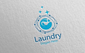 Laundry Dry Cleaners 33 Logo Template