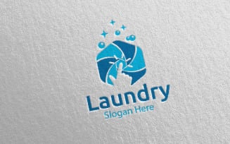 Laundry Dry Cleaners 50 Logo Template