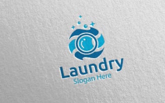 Laundry Dry Cleaners 51 Logo Template