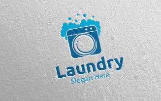 Laundry Dry Cleaners 52 Logo Template