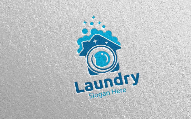 Laundry Dry Cleaners 54 Logo Template