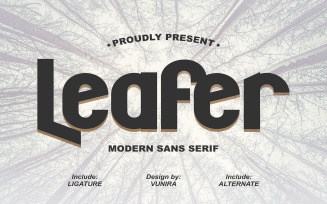 Leafer | Modern Sans Serif Font