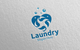 Love Laundry Dry Cleaners 40 Logo Template