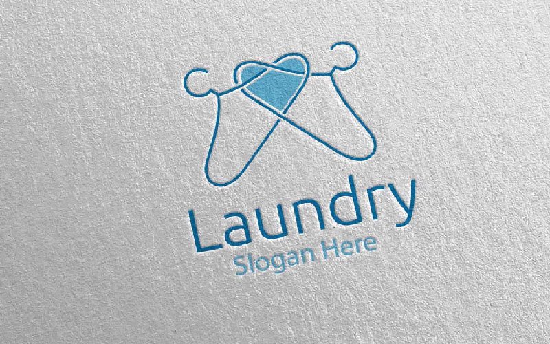 Love Laundry Dry Cleaners 48 Logo Template