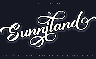 Sunniland | Handcrafted Cursive Font