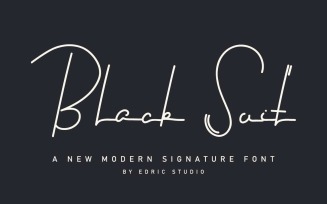 Black Suit Font